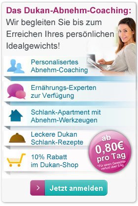 Jetzt zum Dukan Coaching anmelden